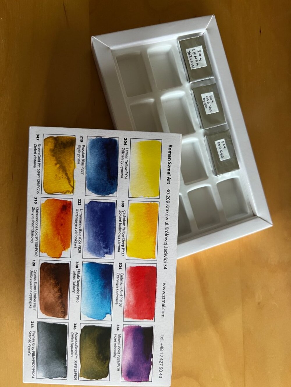 Roman Szmal full Pan Watercolours - New